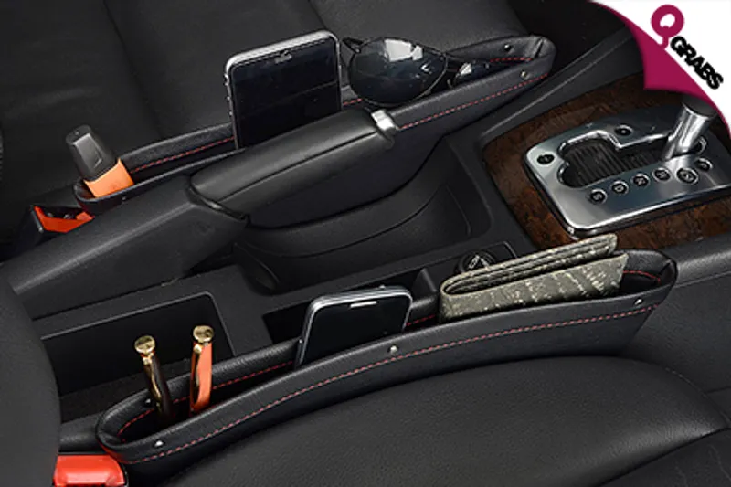 From QR49 Never Lose Anything In your Car with a Set of Two CatchCaddy Leather Seat Pocket Catchers! (Up to QR210 Value)
